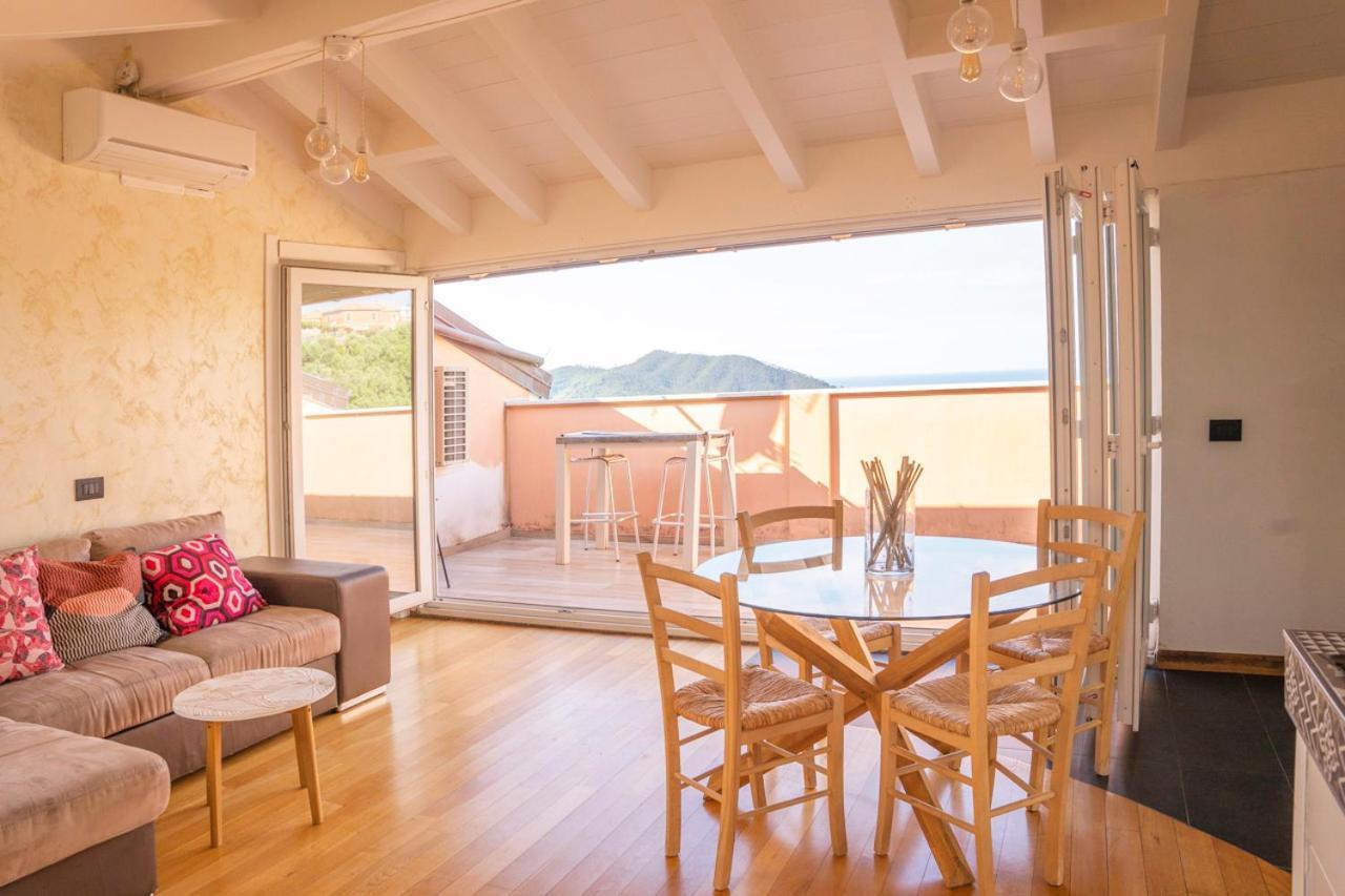 Ferienwohnung 016 - Casa Tranquilla Vista Mare, Pace E Natura - 10 Minuti Dalla Spiaggia Sestri Levante Exterior foto
