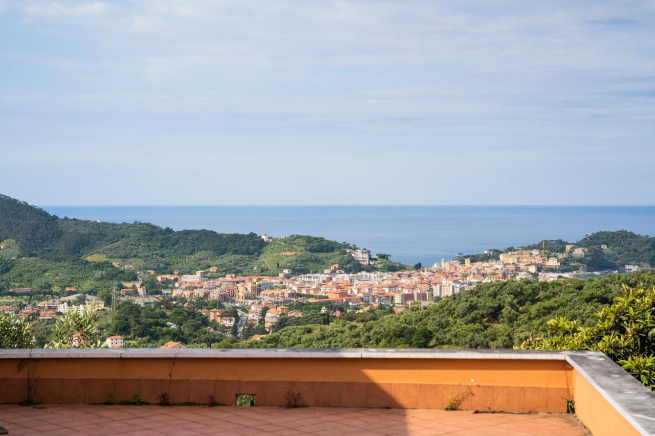 Ferienwohnung 016 - Casa Tranquilla Vista Mare, Pace E Natura - 10 Minuti Dalla Spiaggia Sestri Levante Exterior foto