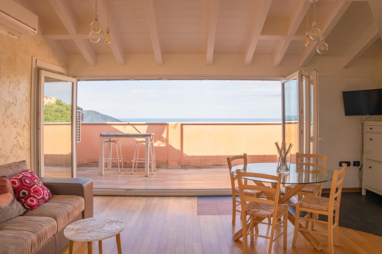 Ferienwohnung 016 - Casa Tranquilla Vista Mare, Pace E Natura - 10 Minuti Dalla Spiaggia Sestri Levante Exterior foto