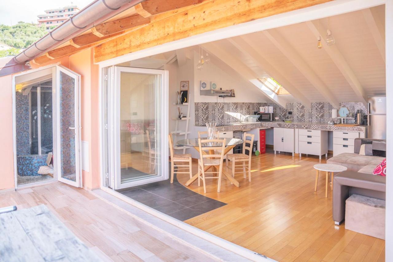 Ferienwohnung 016 - Casa Tranquilla Vista Mare, Pace E Natura - 10 Minuti Dalla Spiaggia Sestri Levante Exterior foto